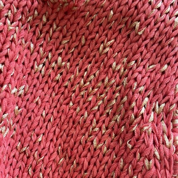 ❣️5/$50 Linden Hill Coral Pink & Gold Sweater Vest - Picture 3 of 3